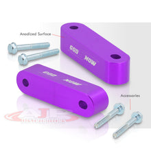 Load image into Gallery viewer, Acura Honda 22mm Aluminum Hood Riser Spacer Purple