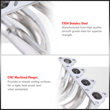 Load image into Gallery viewer, Honda Civic 1988-2000 / CRX 1988-1991 / Del Sol 1993-1997 D-Series D15 D16 4-2-1 Stainless Steel Exhaust Header (2-Piece)