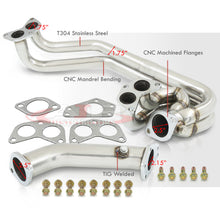 Load image into Gallery viewer, Subaru Impreza WRX STI 2002-2007 2.0L 2.5L Turbo Stainless Steel Exhaust Header + Up-Pipe