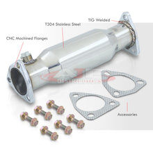 Load image into Gallery viewer, Honda Accord 1990-1993 / Prelude 1992-2001 Stainless Steel Resonated Test Pipe