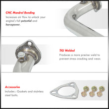 Load image into Gallery viewer, Honda Civic EX 2001-2005 Stainless Steel Resonated Test Pipe