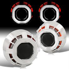 Load image into Gallery viewer, Universal G262S Dual Halo Projector Kit with H1 Bulbs (White Small / Red Big Halo)