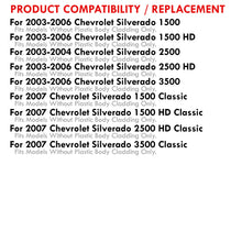 Load image into Gallery viewer, Chevrolet Silverado 2003-2006 Factory Style Headlights + Bumpers Black Housing Clear Len Amber Reflector