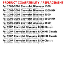 Load image into Gallery viewer, Chevrolet Silverado 2003-2006 Factory Style Headlights + Bumpers Chrome Housing Smoke Len Amber Reflector