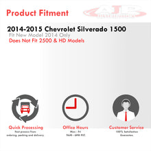 Load image into Gallery viewer, Chevrolet Silverado 1500 2014-2015 Factory Style Headlights Black Housing Clear Len Amber Reflector (Will Not Fit 2500 & HD Models)