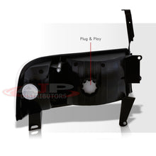 Load image into Gallery viewer, Dodge Ram 1500 2500 3500 1994-2001 1 Piece Headlights Chrome Housing Clear Len Amber Reflector ( Except sports package models )