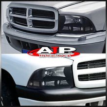 Load image into Gallery viewer, Dodge Dakota 1997-2004 / Durango 1998-2003 1 Piece Style Headlights + Bumpers Black Housing Clear Len Clear Reflector