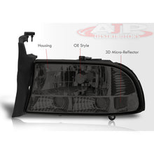 Load image into Gallery viewer, Dodge Dakota 1997-2004 / Durango 1998-2003 1 Piece Style Headlights + Bumpers Chrome Housing Smoke Len Clear Reflector
