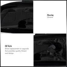 Load image into Gallery viewer, Honda Civic Coupe / Hatchback 1992-1995 1 Piece Style Headlights + Corners Chrome Housing Smoke Len Clear Reflector