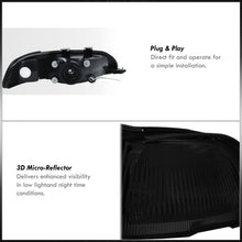Load image into Gallery viewer, Honda Civic Coupe / Hatchback 1992-1995 1 Piece Style Headlights + Corners Chrome Housing Smoke Len Clear Reflector