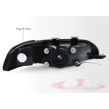 Load image into Gallery viewer, Honda Civic Coupe / Hatchback 1992-1995 1 Piece Style Headlights + Corners Chrome Housing Smoke Len Clear Reflector