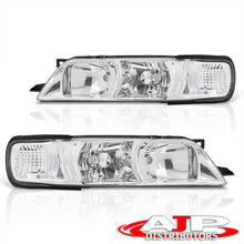 Load image into Gallery viewer, Nissan Maxima 1995-1999 1 Piece Style Headlights + Corners Chrome Housing Clear Len Clear Reflector