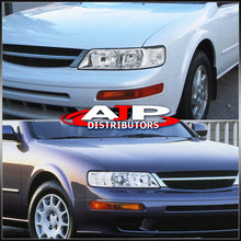 Load image into Gallery viewer, Nissan Maxima 1995-1999 1 Piece Style Headlights + Corners Chrome Housing Clear Len Clear Reflector