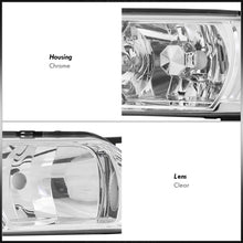 Load image into Gallery viewer, Nissan Maxima 1995-1999 1 Piece Style Headlights + Corners Chrome Housing Clear Len Clear Reflector