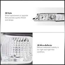 Load image into Gallery viewer, Nissan Maxima 1995-1999 1 Piece Style Headlights + Corners Chrome Housing Clear Len Clear Reflector