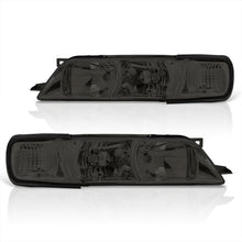 Load image into Gallery viewer, Nissan Maxima 1995-1999 1 Piece Style Headlights + Corners Chrome Housing Smoke Len Clear Reflector