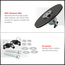 Load image into Gallery viewer, Real Carbon Fiber Hood Lock Pin with Keys Black
