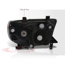 Load image into Gallery viewer, Toyota Tundra 2007-2013 / Sequoia 2008-2017 Factory Style Headlights Chrome Housing Clear Len Amber Reflector