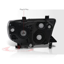 Load image into Gallery viewer, Toyota Tundra 2007-2013 / Sequoia 2008-2017 Factory Style Headlights Chrome Housing Clear Len Clear Reflector