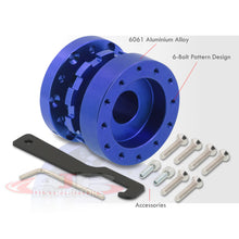Load image into Gallery viewer, Universal 6 Bolt Steering Steering Wheel Extender Adapter Hub Blue