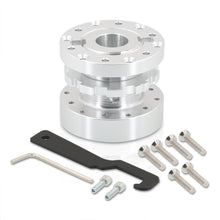 Load image into Gallery viewer, Universal 6 Bolt Steering Steering Wheel Extender Adapter Hub Chrome