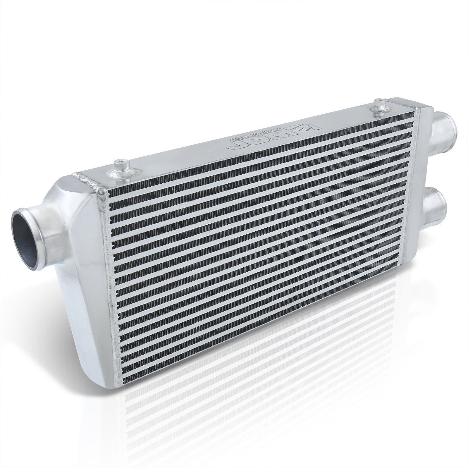 Universal 2 Inlet & 1 Outlet Aluminum Intercooler (Bar & Plate