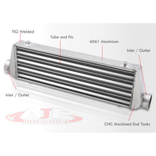 Load image into Gallery viewer, Universal 27.5x7x2.25 Intercooler Tube and Fin Silver Color inlet/outlet 2.5 (Core Size: 21.5x7x2.25)