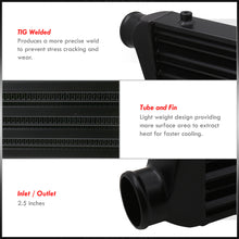 Load image into Gallery viewer, Universal 27.5x7x2.5 Intercooler Tube and Fin Black