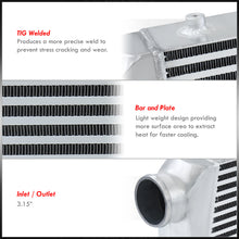 Load image into Gallery viewer, Universal Aluminum Intercooler (Bar & Plate | Overall: 31.0" x 11.75" x 3.0" | Core: 23.0" x 11.0" x 3.0" | Inlet/Outlet: 3.0")