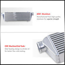 Load image into Gallery viewer, Universal Aluminum Intercooler (Bar &amp; Plate | Overall: 27.5&quot; x 7.0&quot; x 2.5&quot; | Core: 21.5&quot; x 7.0&quot; x 2.25&quot; | Inlet/Outlet: 2.5&quot;)
