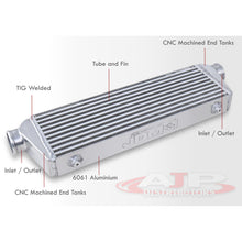 Load image into Gallery viewer, Universal Aluminum Intercooler (Bar & Plate | Overall: 27.5" x 7.0" x 2.5" | Core: 21.5" x 7.0" x 2.25" | Inlet/Outlet: 2.5")