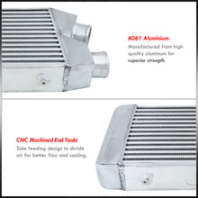Load image into Gallery viewer, Universal Same Side Aluminum Intercooler (Tube & Fin | Overall: 25.0" x 11.0" x 3.0" | Core: 18.0" x 11" x 2.75" | Inlet/Outlet: 2.5")