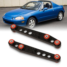 Load image into Gallery viewer, Acura Integra 1994-2001 / Honda Civic 1988-1995 / CRX 1988-1991 / Del Sol 1993-1997 Rear Lower Control Arms Black with Red Bushings