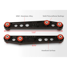 Load image into Gallery viewer, Acura Integra 1994-2001 / Honda Civic 1988-1995 / CRX 1988-1991 / Del Sol 1993-1997 Rear Lower Control Arms Black with Red Bushings