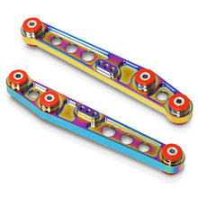 Load image into Gallery viewer, Acura Integra 1994-2001 / Honda Civic 1988-1995 / CRX 1988-1991 / Del Sol 1993-1997 Rear Lower Control Arms Neo Chrome with Red Bushings