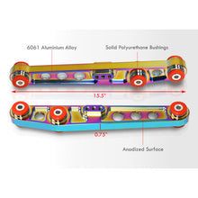 Load image into Gallery viewer, Acura Integra 1994-2001 / Honda Civic 1988-1995 / CRX 1988-1991 / Del Sol 1993-1997 Rear Lower Control Arms Neo Chrome with Red Bushings