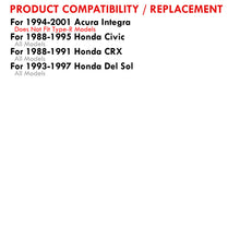 Load image into Gallery viewer, Acura Integra 1994-2001 / Honda Civic 1988-1995 / CRX 1988-1991 / Del Sol 1993-1997 Rear Lower Control Arms Neo Chrome with Red Bushings