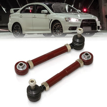 Load image into Gallery viewer, Mitsubishi Lancer EVO X 2008-2015 Rear Lower Adjustable Toe Control Arms Red