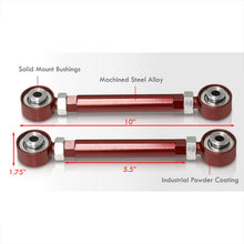 Load image into Gallery viewer, Mazda RX7 1993-1997 Rear Lower Adjustable Toe Control Arms Red