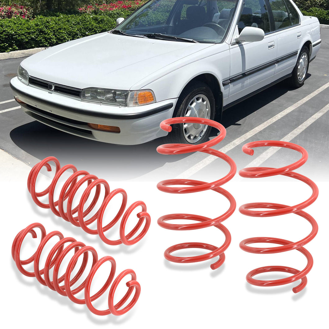 Honda Accord 1990-1997 Lowering Springs Red (1990-1993 Front ~2.1