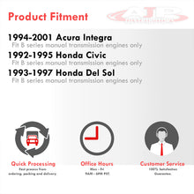 Load image into Gallery viewer, Honda Civic 1992-1995 / Del Sol 1993-1997 / Acura Integra 1994-2001 D to B Series Conversion Engine Motor Mount Black with Black Polyurethane Bushings (3-Bolt Driver Side Mount Only)