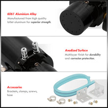Load image into Gallery viewer, Universal 350ML Cylinder Oil Catch Can Tank 7.0"x2.5"x2.5" + Breather Filter + Gauge Black