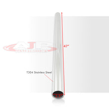 Load image into Gallery viewer, 4Ft Long (47inch) 2.5inch Outer Diameter T304 Straight Pipe Stainless Steel