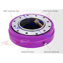 Load image into Gallery viewer, Universal Slim Style Steering Wheel Quick Release Purple