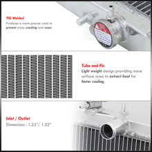 Load image into Gallery viewer, Honda Civic 1988-2000 / CRX 1988-1991 / Del Sol 1993-1997 D-Series SOHC Manual Transmission Aluminum Radiator