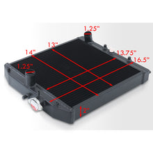 Load image into Gallery viewer, Honda Civic 1988-2000 / CRX 1988-1991 / Del Sol 1993-1997 D-Series SOHC Manual Transmission Aluminum Radiator Black