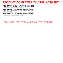 Load image into Gallery viewer, Acura Integra 1994-2001 / Honda Civic 1996-2000 / S2000 2000-2009 Aluminum Radiator Stay Gunmetal