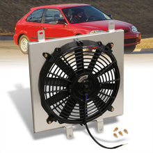 Load image into Gallery viewer, Honda Civic 1992-2000 M/T Aluminum Radiator Single Fan Shroud