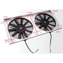 Load image into Gallery viewer, Toyota Celica GT/GTS 2000-2005 M/T Aluminum Radiator Dual Fan Shroud