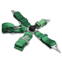 Load image into Gallery viewer, Universal 5 Point Camlock 3" Racing Seat Harness Belts Green